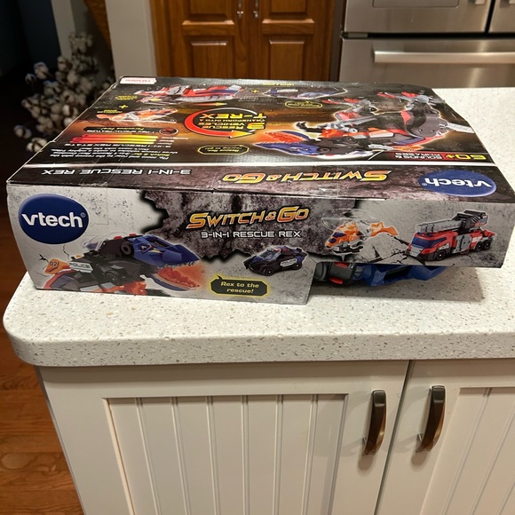 VTech 3 RESCUE VEHICLES transform into T-REX SWITCH & GO 3-IN-1 RESC REX - Picture 3 of 8